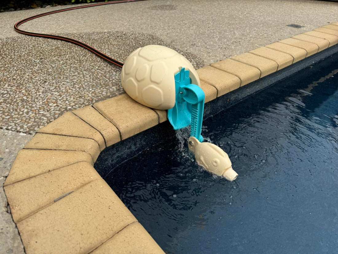 What is the maximum water level from the Pool deck?